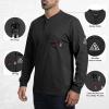 image:imageARCCAPTAIN FR Shirts for Men 8oz 100 Cotton Fire Resistant Henley Shirt CAT2 NFPA2112 Welding Work Long Sleeve ClothingBlack