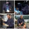 image:imageARCCAPTAIN FR Shirts for Men 8oz 100 Cotton Fire Resistant Henley Shirt CAT2 NFPA2112 Welding Work Long Sleeve ClothingDark Blue
