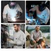 image:imageARCCAPTAIN FR Shirts for Men 8oz 100 Cotton Fire Resistant Henley Shirt CAT2 NFPA2112 Welding Work Long Sleeve ClothingGrey