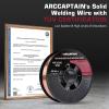 image:imageARCCAPTAIN Mig Welding Wire Mig Wire ER70S6 2Lbs Gas Solid Carbon Steel Low Splatter Mig Welding Wire Compatible With Lincoln Miller Forney Harbor Welder 1KG 0030 2Lb0030 10Lb