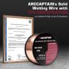image:imageARCCAPTAIN Mig Welding Wire Mig Wire ER70S6 2Lbs Gas Solid Carbon Steel Low Splatter Mig Welding Wire Compatible With Lincoln Miller Forney Harbor Welder 1KG 0030 2Lb0030 2Lb Pack of 2