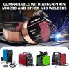 image:imageARCCAPTAIN Mig Welding Wire Mig Wire ER70S6 2Lbs Gas Solid Carbon Steel Low Splatter Mig Welding Wire Compatible With Lincoln Miller Forney Harbor Welder 1KG 0030 2Lb0045 2Lb