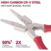 image:imageARCCAPTAIN Professional 8 Welding Pliers Sharp MIG Plier for Rust Resistant Long Nose Pliers with Antislip Handle  Durable and EfficientStandard