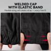 image:imageARCCAPTAIN Reversible Welding Cap with Elastic Retractable Band 8 Panel Protective Welders Cap 10 oz Fireproof Cotton Comforts for Safety and Protection While Welding to Men Women 7 14 CamoBlack
