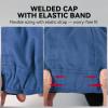 image:imageARCCAPTAIN Reversible Welding Cap with Elastic Retractable Band 8 Panel Protective Welders Cap 10 oz Fireproof Cotton Comforts for Safety and Protection While Welding to Men Women 7 14 CamoBlue