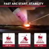 image:imageARCCAPTAIN TIG Welding Gun WP17V Argon TIG Torch with 13FT Red Air Hose and 3550mm Connector Lift Tig Torch 150amp with 13FT Cable for ARCCAPTAIN ARC200 MIG200 MIG250 ARC205 Pro and MIG205 ProWP17FV 20
