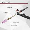 image:imageARCCAPTAIN TIG Welding Gun WP17V Argon TIG Torch with 13FT Red Air Hose and 3550mm Connector Lift Tig Torch 150amp with 13FT Cable for ARCCAPTAIN ARC200 MIG200 MIG250 ARC205 Pro and MIG205 ProWP17FV 20