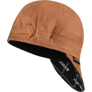 image:imageARCCAPTAIN Reversible Welding Cap with Elastic Retractable Band 8 Panel Protective Welders Cap 10 oz Fireproof Cotton Comforts for Safety and Protection While Welding to Men Women 7 14 CamoKhaki