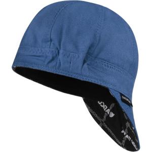 image:imageARCCAPTAIN Reversible Welding Cap with Elastic Retractable Band 8 Panel Protective Welders Cap 10 oz Fireproof Cotton Comforts for Safety and Protection While Welding to Men Women 7 14 CamoBlue