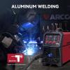 image:imageARCCAPTAIN 135A MIG Welder Large LED Display 110V Welder Flux Core MIG Lift TIG Stick 3 in 1 Welding Machine Gasless MIG Welder Machine 110V IGBT Inverter Welder with Synergy 2T4TMIG Welder 250A