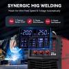 image:imageARCCAPTAIN 135A MIG Welder Large LED Display 110V Welder Flux Core MIG Lift TIG Stick 3 in 1 Welding Machine Gasless MIG Welder Machine 110V IGBT Inverter Welder with Synergy 2T4TMIG Welder 250A