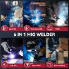 image:imageARCCAPTAIN 135A MIG Welder Large LED Display 110V Welder Flux Core MIG Lift TIG Stick 3 in 1 Welding Machine Gasless MIG Welder Machine 110V IGBT Inverter Welder with Synergy 2T4TMIG Welder 250A