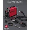 image:imageARCCAPTAIN 135A MIG Welder Large LED Display 110V Welder Flux Core MIG Lift TIG Stick 3 in 1 Welding Machine Gasless MIG Welder Machine 110V IGBT Inverter Welder with Synergy 2T4TMIG Welder 200A