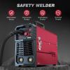 image:imageARCCAPTAIN 135A MIG Welder Large LED Display 110V Welder Flux Core MIG Lift TIG Stick 3 in 1 Welding Machine Gasless MIG Welder Machine 110V IGBT Inverter Welder with Synergy 2T4TMIG Welder 130A