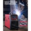 image:imageARCCAPTAIN 135A MIG Welder Large LED Display 110V Welder Flux Core MIG Lift TIG Stick 3 in 1 Welding Machine Gasless MIG Welder Machine 110V IGBT Inverter Welder with Synergy 2T4TMIG Welder 200A