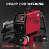 image:imageARCCAPTAIN 135A MIG Welder Large LED Display 110V Welder Flux Core MIG Lift TIG Stick 3 in 1 Welding Machine Gasless MIG Welder Machine 110V IGBT Inverter Welder with Synergy 2T4TMIG Welder 165A