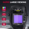 image:imageARCCAPTAIN Large View 394 x 366 True Color Auto Darkening Welding Helmet with Light Solar Powered Welding Hood 4 Arc Sensor Wide Shade 459913 for Stick MIG TIG CutXKLY800HBlack1