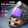 image:imageARCCAPTAIN Large View 394 x 366 True Color Auto Darkening Welding Helmet with Light Solar Powered Welding Hood 4 Arc Sensor Wide Shade 459913 for Stick MIG TIG CutXKLY800HSkeleton