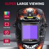 image:imageARCCAPTAIN Large View 394 x 366 True Color Auto Darkening Welding Helmet with Light Solar Powered Welding Hood 4 Arc Sensor Wide Shade 459913 for Stick MIG TIG CutXKLY800HSkeleton