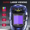 image:imageARCCAPTAIN Large View 394 x 366 True Color Auto Darkening Welding Helmet with Light Solar Powered Welding Hood 4 Arc Sensor Wide Shade 459913 for Stick MIG TIG CutXKLY800HST