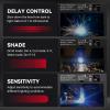 image:imageARCCAPTAIN Large View 394 x 366 True Color Auto Darkening Welding Helmet with Light Solar Powered Welding Hood 4 Arc Sensor Wide Shade 459913 for Stick MIG TIG CutXKLY800HBlack1