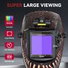 image:imageARCCAPTAIN Large View 394 x 366 True Color Auto Darkening Welding Helmet with Light Solar Powered Welding Hood 4 Arc Sensor Wide Shade 459913 for Stick MIG TIG CutXKLY800HAlien