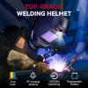 image:imageARCCAPTAIN Large View 394 x 366 True Color Auto Darkening Welding Helmet with Light Solar Powered Welding Hood 4 Arc Sensor Wide Shade 459913 for Stick MIG TIG CutXKLY800HBlack1