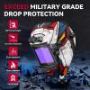 image:imageARCCAPTAIN Large View 394 x 366 True Color Auto Darkening Welding Helmet with Light Solar Powered Welding Hood 4 Arc Sensor Wide Shade 459913 for Stick MIG TIG CutXKLY800HMF
