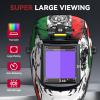image:imageARCCAPTAIN Large View 394 x 366 True Color Auto Darkening Welding Helmet with Light Solar Powered Welding Hood 4 Arc Sensor Wide Shade 459913 for Stick MIG TIG CutXKLY800HMX