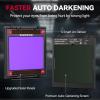 image:imageARCCAPTAIN Large View 394 x 366 True Color Auto Darkening Welding Helmet with Light Solar Powered Welding Hood 4 Arc Sensor Wide Shade 459913 for Stick MIG TIG CutXKLY800HBlack1