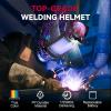 image:imageARCCAPTAIN Large View 394 x 366 True Color Auto Darkening Welding Helmet with Light Solar Powered Welding Hood 4 Arc Sensor Wide Shade 459913 for Stick MIG TIG CutXKLY800HCyber