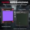 image:imageARCCAPTAIN Large View 394 x 366 True Color Auto Darkening Welding Helmet with Light Solar Powered Welding Hood 4 Arc Sensor Wide Shade 459913 for Stick MIG TIG CutXKLY800HGlossy Black