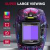 image:imageARCCAPTAIN Large View 394 x 366 True Color Auto Darkening Welding Helmet with Light Solar Powered Welding Hood 4 Arc Sensor Wide Shade 459913 for Stick MIG TIG CutXKLY800HCyber