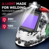 image:imageARCCAPTAIN Large View 394 x 366 True Color Auto Darkening Welding Helmet with Light Solar Powered Welding Hood 4 Arc Sensor Wide Shade 459913 for Stick MIG TIG CutXKLY800HMX
