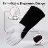 image:imageARCCAPTAIN Soft Goat Grain TIG Welding Gloves with High Dexterity 4Inch Extended Cuff Comfortable TIG Gloves with Reinforced Seams MediumLarge