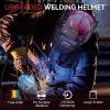 image:imageARCCAPTAIN Welding Helmet Auto Darkening 1111 True Color Welding Hood 4 Arc Sensor 125000s Response Time Solar Powered Weld Hood Helmet HSHS800 Skeleton KnightHSHS800 Cyberpunk