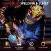 image:imageARCCAPTAIN Welding Helmet Auto Darkening 1111 True Color Welding Hood 4 Arc Sensor 125000s Response Time Solar Powered Weld Hood Helmet HSHS800 Skeleton KnightHSHS800Dragon