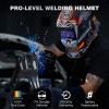 image:imageARCCAPTAIN Welding Helmet Auto Darkening 1111 True Color Welding Hood 4 Arc Sensor 125000s Response Time Solar Powered Weld Hood Helmet HSHS800 Skeleton KnightHSHS800 Skeleton Knight
