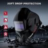 image:imageARCCAPTAIN Welding Helmet Auto Darkening 1111 True Color Welding Hood 4 Arc Sensor 125000s Response Time Solar Powered Weld Hood Helmet HSHS800 Skeleton KnightHSHS800Glossy Black