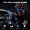image:imageARCCAPTAIN Welding Helmet Auto Darkening 1111 True Color Welding Hood 4 Arc Sensor 125000s Response Time Solar Powered Weld Hood Helmet HSHS800 Skeleton KnightHSHS800Alien