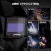 image:imageARCCAPTAIN Welding Helmet Auto Darkening 1111 True Color Welding Hood 4 Arc Sensor 125000s Response Time Solar Powered Weld Hood Helmet HSHS800 Skeleton KnightHSHS800Glossy Black