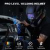 image:imageARCCAPTAIN Welding Helmet Auto Darkening 1111 True Color Welding Hood 4 Arc Sensor 125000s Response Time Solar Powered Weld Hood Helmet HSHS800 Skeleton KnightHSHS800 Black