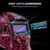 image:imageARCCAPTAIN Welding Helmet Auto Darkening 1111 True Color Welding Hood 4 Arc Sensor 125000s Response Time Solar Powered Weld Hood Helmet HSHS800 Skeleton KnightHSHS800Leopard