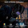 image:imageARCCAPTAIN Welding Helmet Auto Darkening 1111 True Color Welding Hood 4 Arc Sensor 125000s Response Time Solar Powered Weld Hood Helmet HSHS800 Skeleton KnightHSHS800Glossy Black