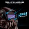 image:imageARCCAPTAIN Welding Helmet Auto Darkening 1111 True Color Welding Hood 4 Arc Sensor 125000s Response Time Solar Powered Weld Hood Helmet HSHS800 Skeleton KnightHSHS800Alien