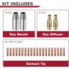 image:imageARCCAPTAIN for MB15 15AK MIG Welding Gun Kit 030 Contact Tip Nozzle Diffuser MIG Welding Gun Accessory Kit for MB15 amp ARCCAPTAIN MIG200 MIG130 030 MIG Gun Accessory KitMB15 Accessories Kit 035
