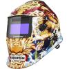 image:imageARCCAPTAIN Welding Helmet Auto Darkening 1111 True Color Welding Hood 4 Arc Sensor 125000s Response Time Solar Powered Weld Hood Helmet HSHS800 Skeleton KnightHSHS800Dragon