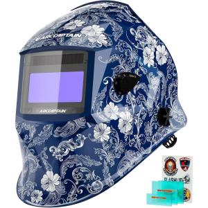 image:imageARCCAPTAIN Welding Helmet Auto Darkening 1111 True Color Welding Hood 4 Arc Sensor 125000s Response Time Solar Powered Weld Hood Helmet HSHS800 Skeleton KnightHSHS800 FL