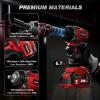 image:imageARCCAPTAIN Cordless Impact Wrench 1500Nm 1106Ftlbs 12 High Torque Impact Gun 15C HighRate 2x40Ah Batteries 20V Power Impact Driver Supports Up to 40mm Socket for Heavy TruckCarPickup