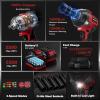 image:imageARCCAPTAIN Cordless Impact Wrench 1500Nm 1106Ftlbs 12 High Torque Impact Gun 15C HighRate 2x40Ah Batteries 20V Power Impact Driver Supports Up to 40mm Socket for Heavy TruckCarPickup
